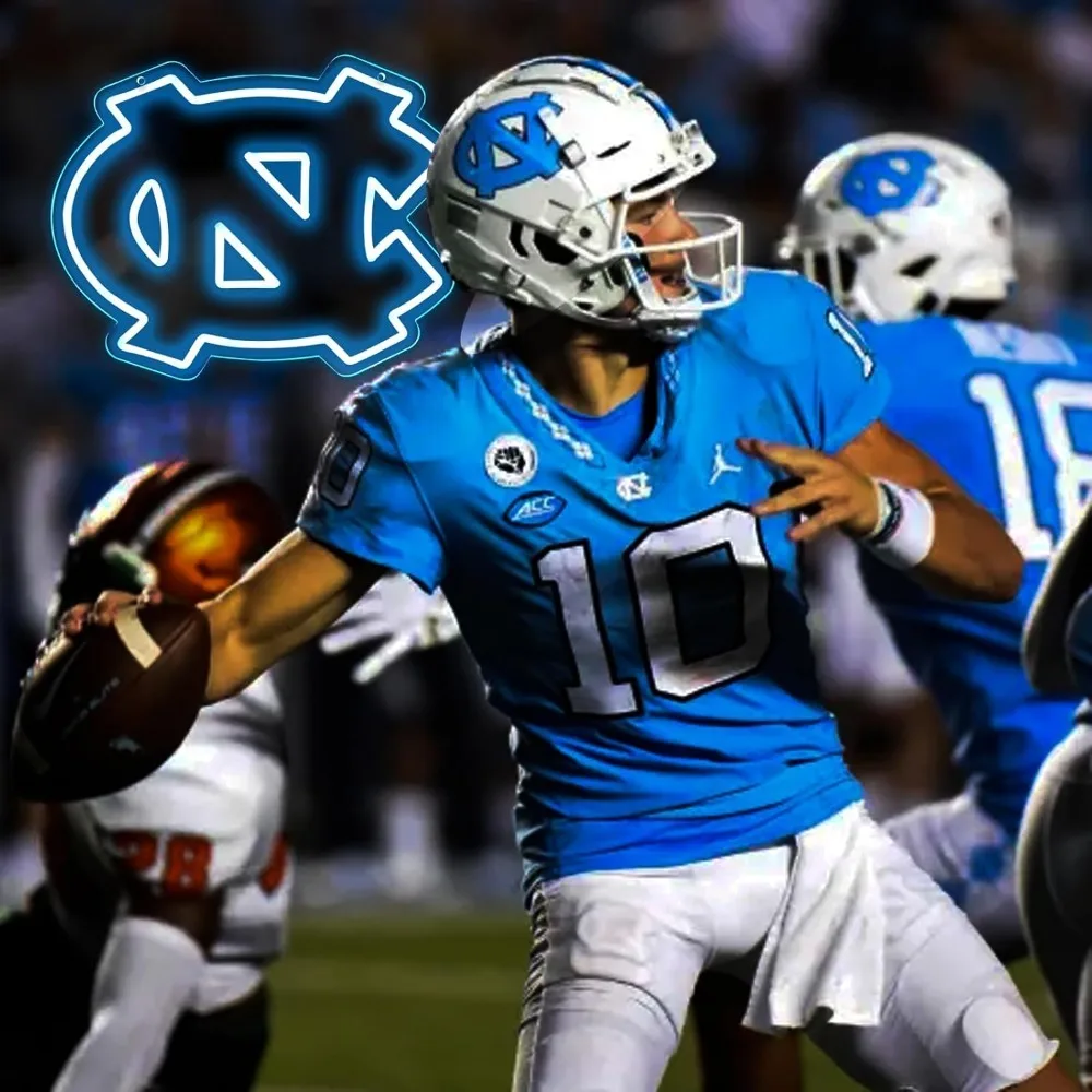 University Football Team Neon Sign 5V USB Dimmable LED Neon Light for Bedroom Dormitory Man Cave Decor Birthday Christmas Gift