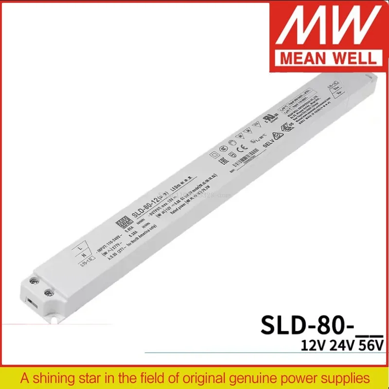 

MEAN WELL 80 Вт Линейный светодиодный драйвер SLD-80-12 12 В SLD-80-24 24 В SLD-80-56 56 В