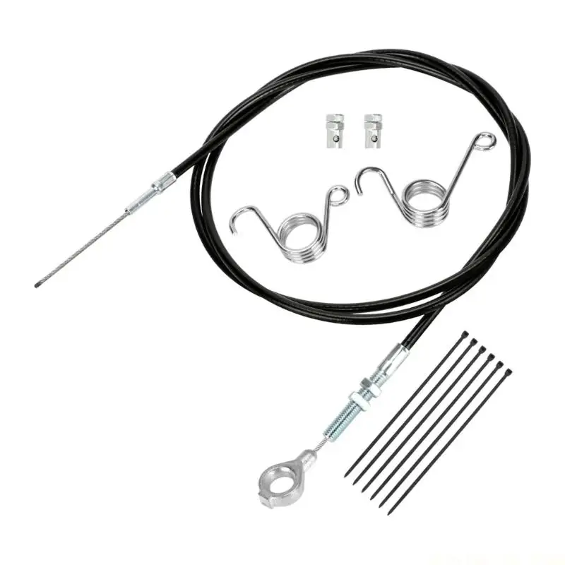 J0MA Replacement Accessory for 212cc 196cc 6.5hp GX160 GX200 Throttle Cable with Brake Return Pedal Springs Engine 8252-1390