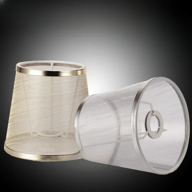 

Transparent Lampshade for Chandelier Wall Lamp Fabric Lampcovers Living Room Bedroom Fixture Accessories