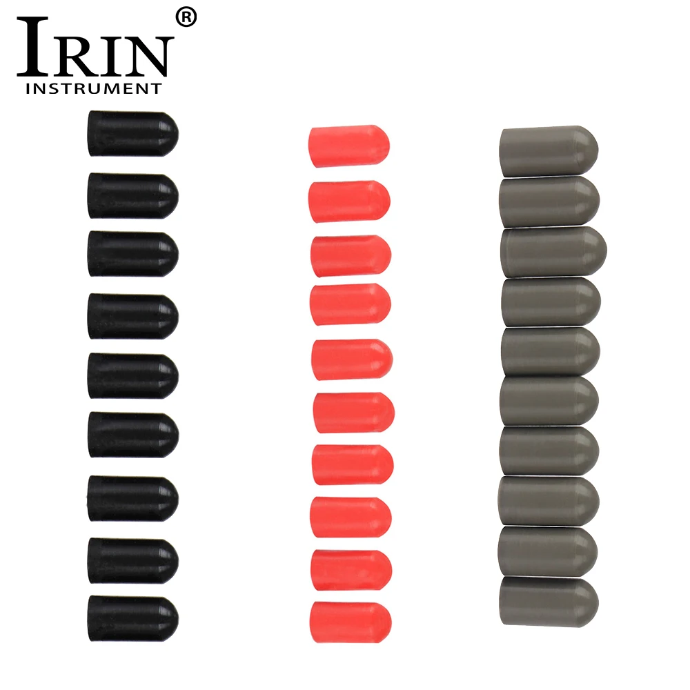 IRIN 10Pcs/Set Drumstick Mute Cap Drum Stick Head Silicone Sleeves Protective Mute Tools Percussion Instrument Parts Accessories