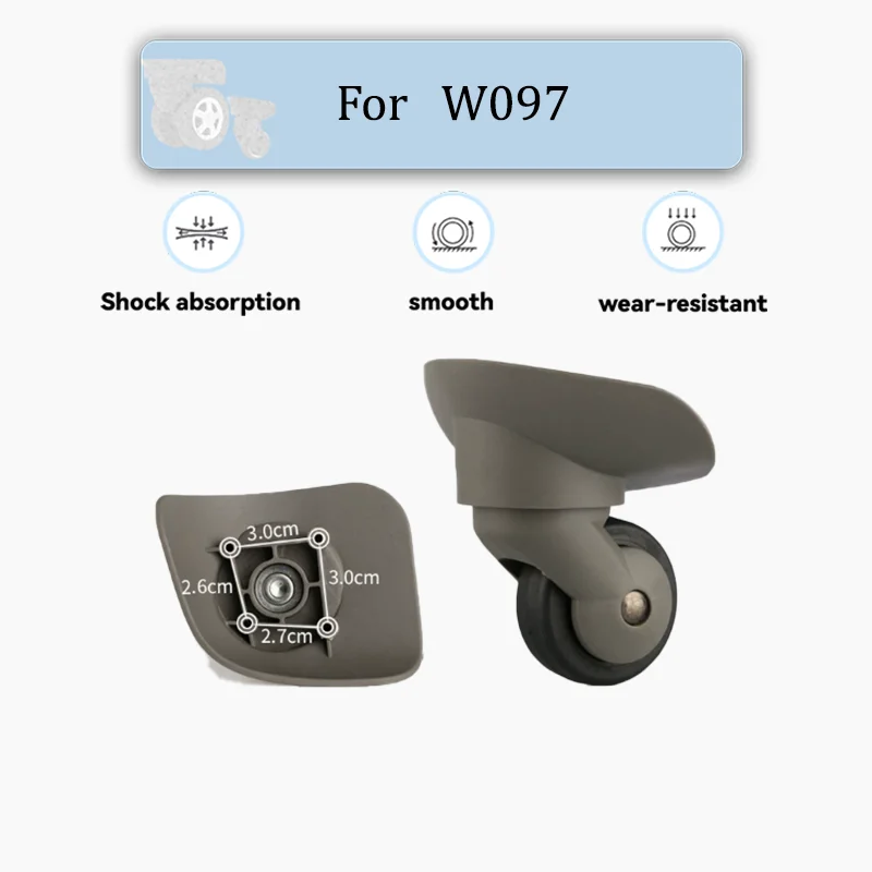 

For W097 Universal Suitcase Wheels Kit 360° Swivel Mute Wear-Resistant Parts For All Luggage