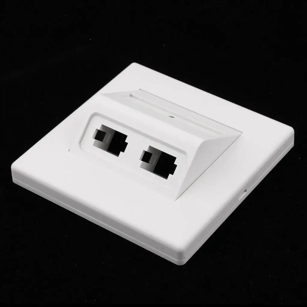 Wall Plate Panel Keystone SC LC Connector High Quality ABS Plastic 86 Orifice for Ethernet and Patch Cable Connections