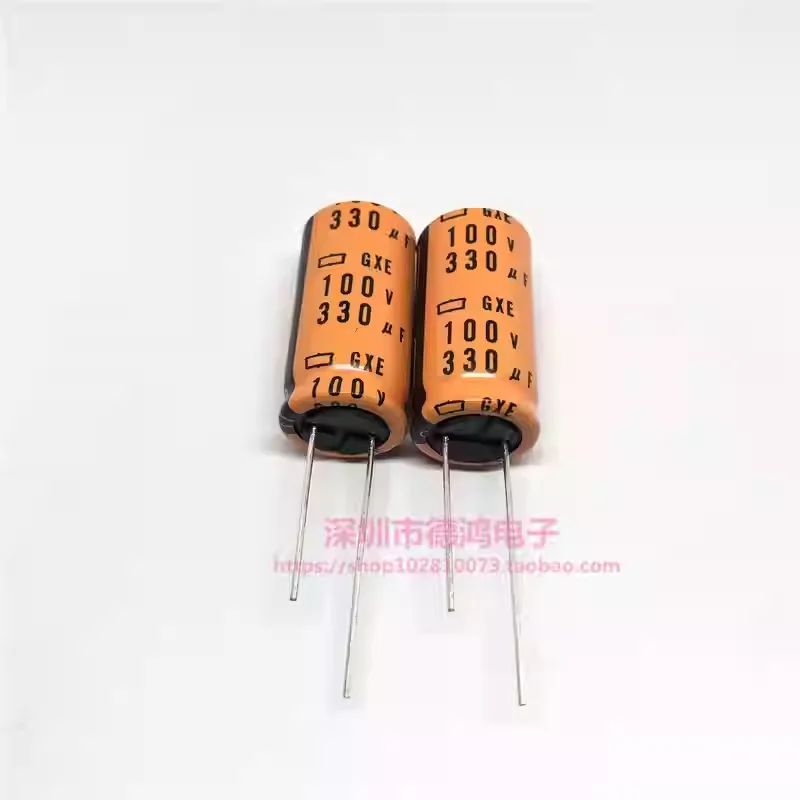 10-100PCS Black Diamond 100V330UF 16X31.5 GXE High Temperature Resistant 125 ° C 330UF100V Electrolytic Capacitor