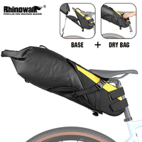 Rhinowalk Bike Tail Bag Waterproof 14L Fit Gravel Bicycle Saddle Pannier Bag Bikepacking MTB Travel Luggage Bag Road Bike Bag