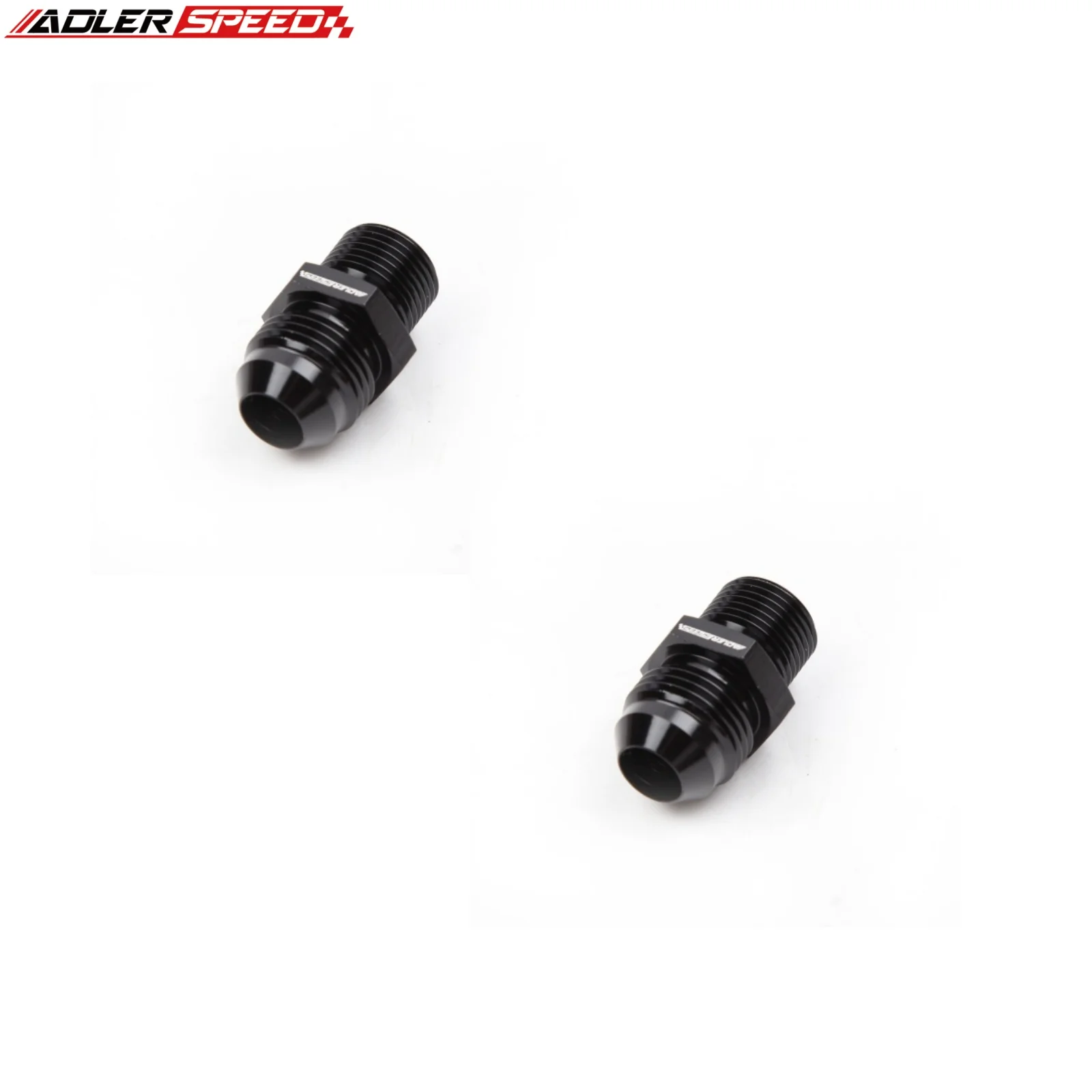 

2 шт. AN8-8AN, прямой штекер до 3/8 дюйма BSP BSPP, алюминиевый фитинг для масла, черный