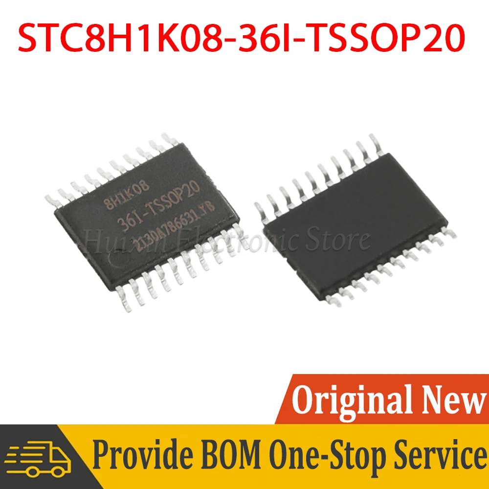 2pcs STC8H1K08-36I-TSSOP20 STC8H1K08-36I Microcomputer 1T 8051 Enhanced Microcontroller MCU Micro Computer Controller