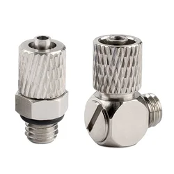 OD 3 4 6mm Mini Pneumatic Fittings PC Straight PL Elbow Hose Male Thread M3 M4 M5 M6 Trachea Quick Screw Copper Pipe Connector