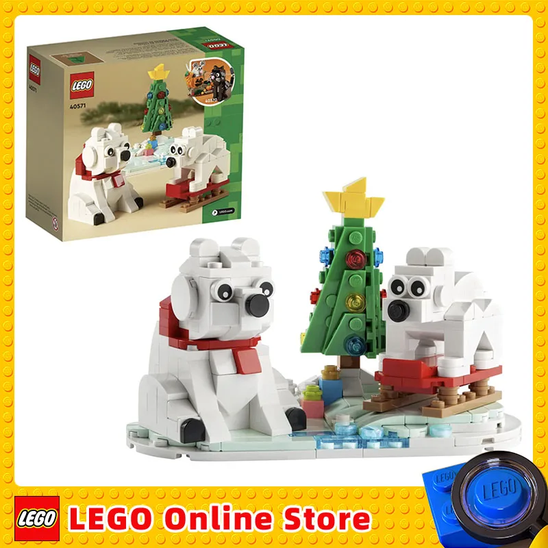 LEGO Wintertime Polar Bears Children Building Blocks Toys for Children\'s Kids Birthday Christmas New Year Gift 40571