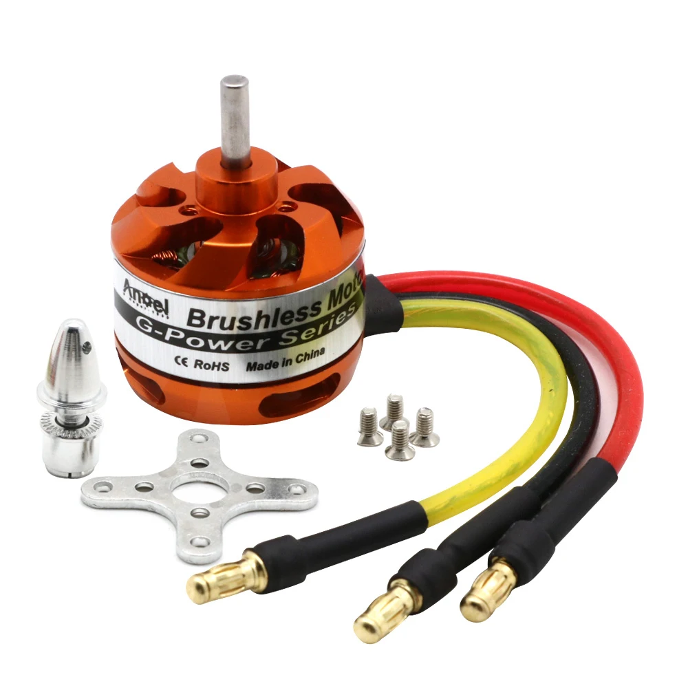 Anoel D2822 1100KV/1450KV/2600KV 2-3S Outrunner Brushless Motor For RC Aircraft Multi-copter Multirotor FPV Drone Model VS DYS