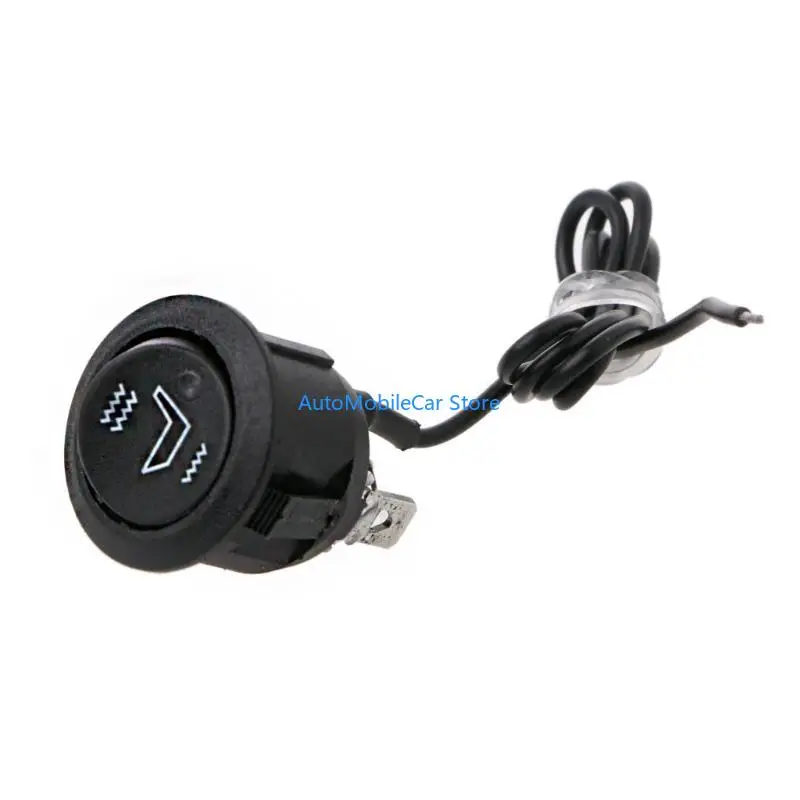 G8TE Universal 12V 3Pin Motorcycle Car for Seat Rocker Switch Round On/Off Control Button 3 Pin Toggle Switch