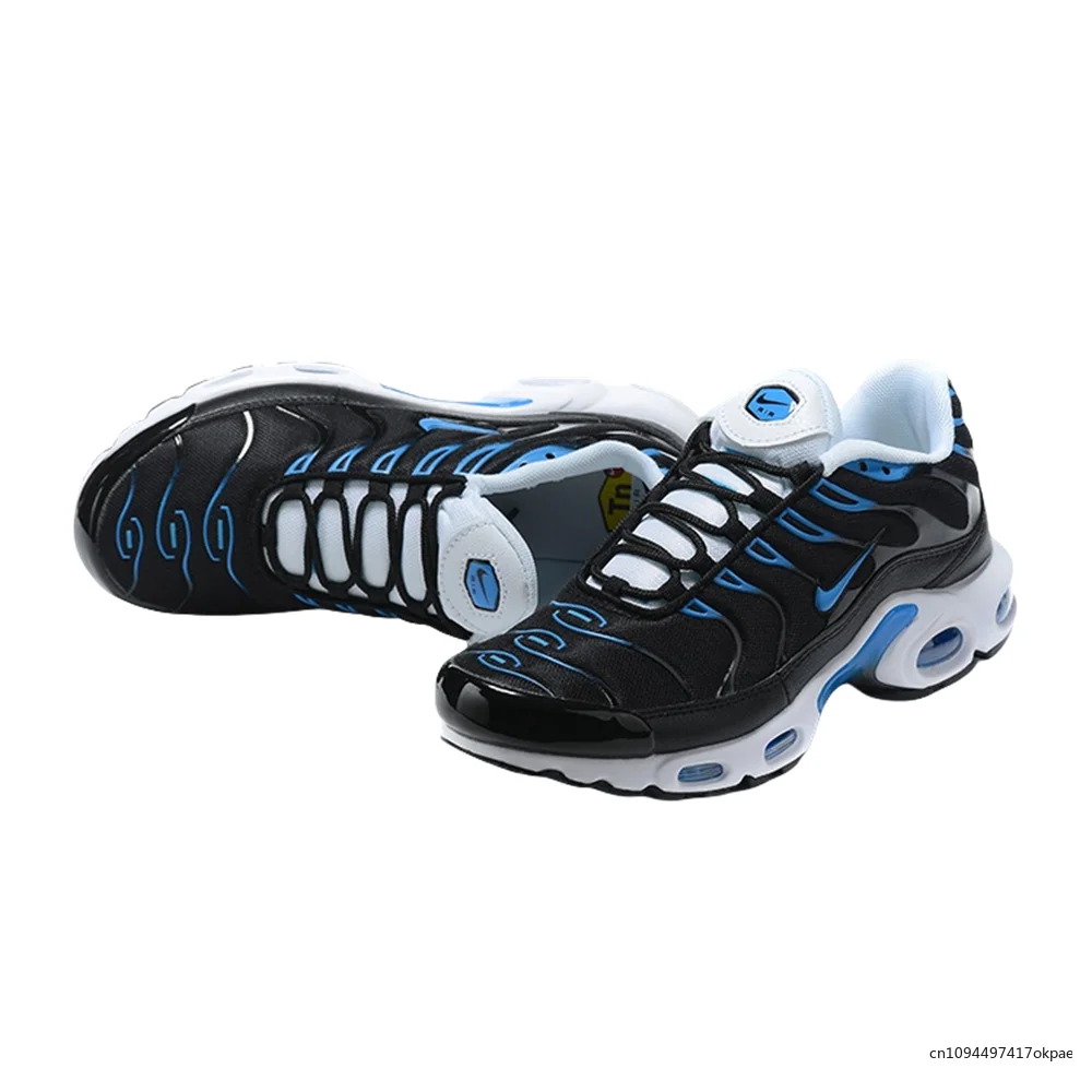 

Nike Original Air Max Plus Tn Men Fashion Versatile Anti-slip and Wear-resistant Fabric Sports Running Shoes Black, Blue Yellow