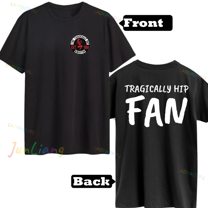 Music Band Tragically Hip Forever T-Shirt Vintage Fashion Y2k Clothes 100% Cotton Short Sleeve Tee Men's Clothing