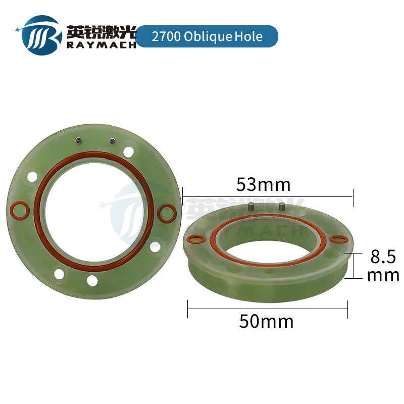 Raymach DNE anillo de aislamiento agujero inclinado fibra láser repuestos soporte de cerámica 2702/3100 estilo más grueso QT90 tuerca de bloqueo de varilla de cobre