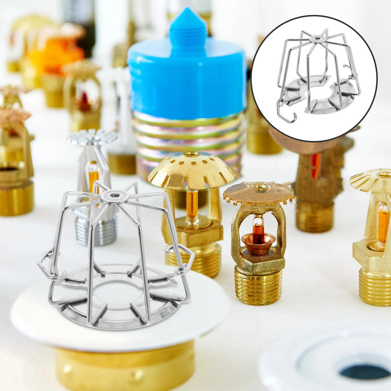 

Крышка для спринклерной головки: не требует разборки, простая установка, скрытый монтаж, для настенного, подвесного, вертикального и горизонтального спринклера