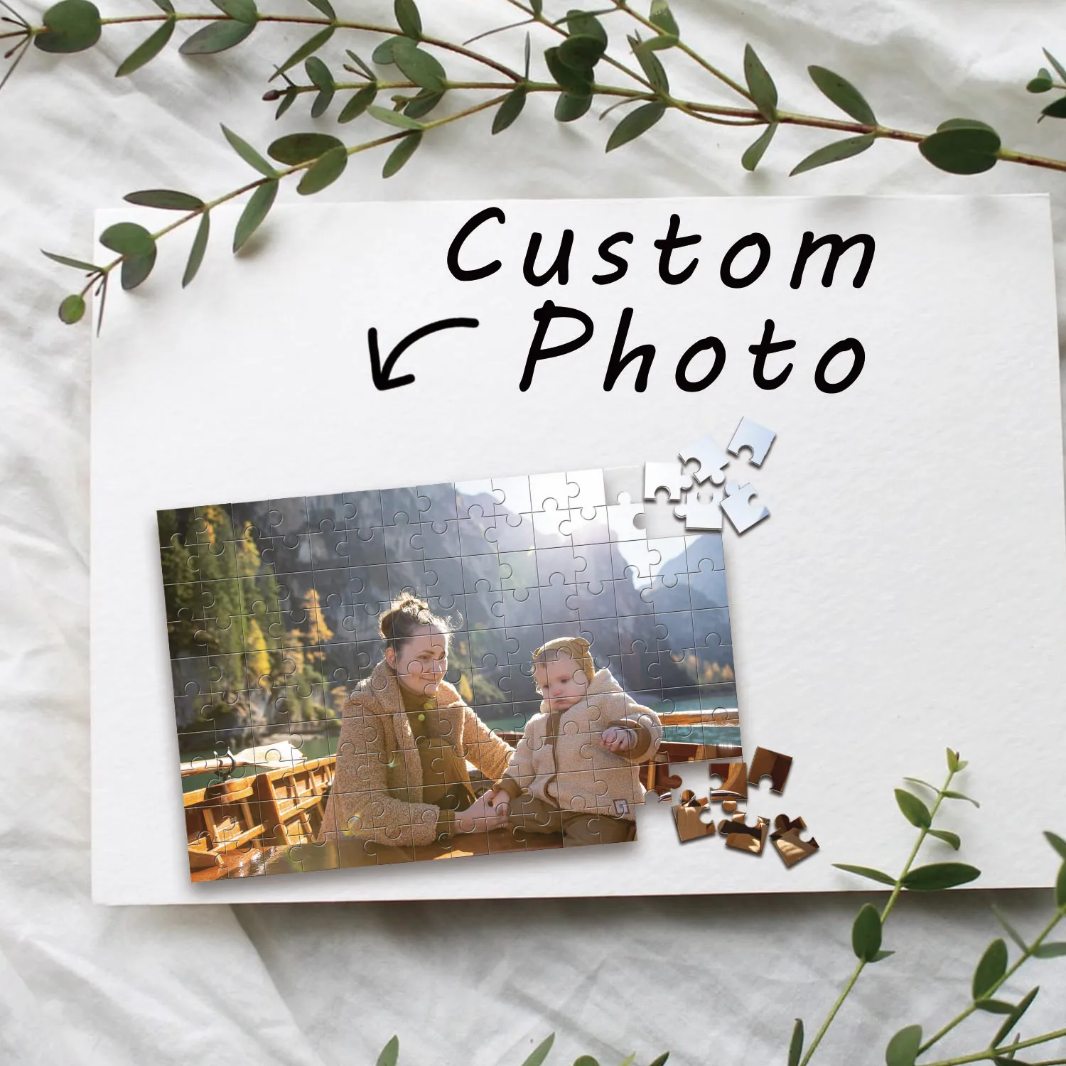 35/150/300/500/1000pcs Parent-child Custom Photo Personalised Decompression Puzzles Custom Puzzles in Photos Jigsaw puzzle