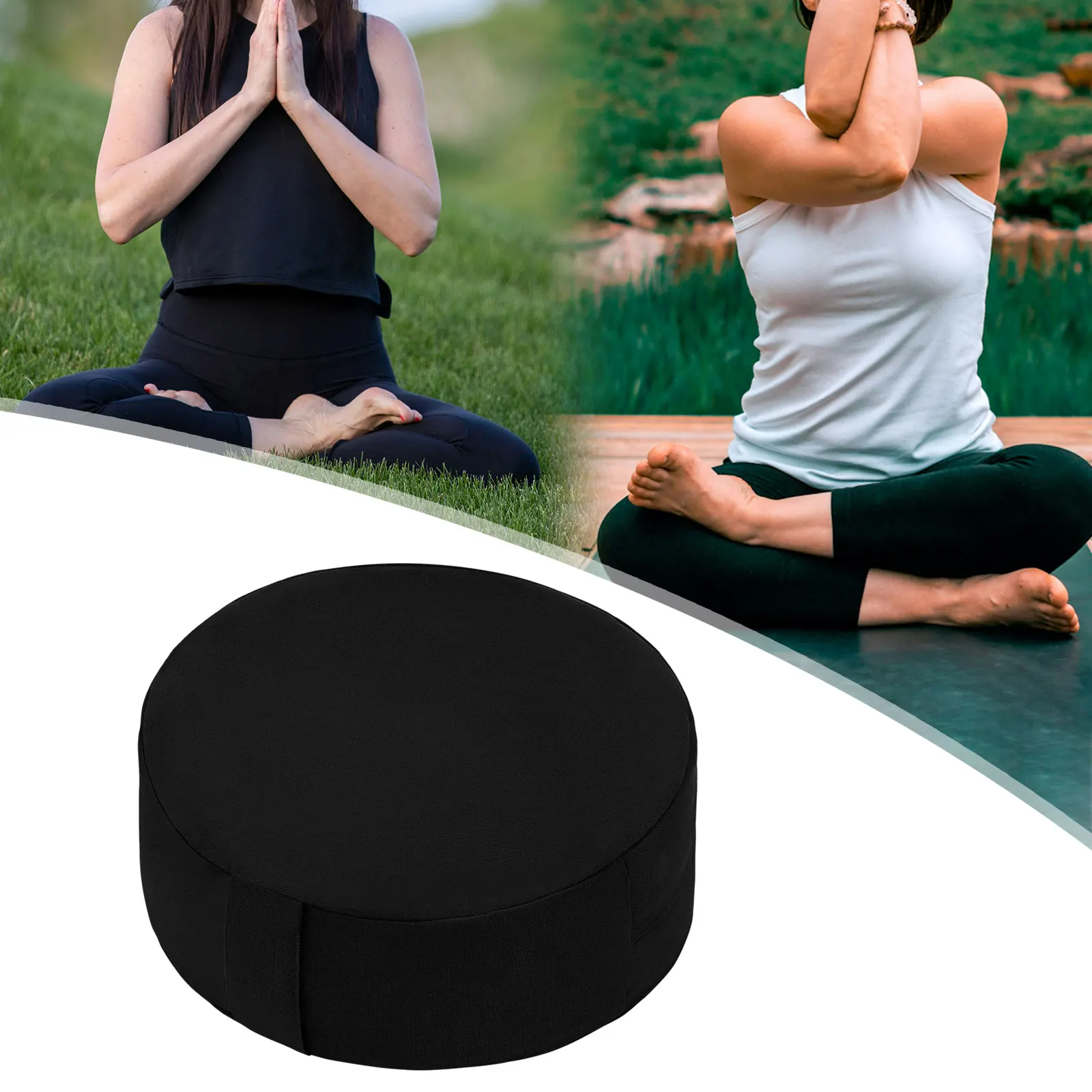 13-Zoll-Meditationskissen, rundes Boden-Yoga-Kissen, bequem zum Sitzen auf dem Boden für Innenbereich, Schlafzimmer, Wohnzimmer, Männer und Frauen