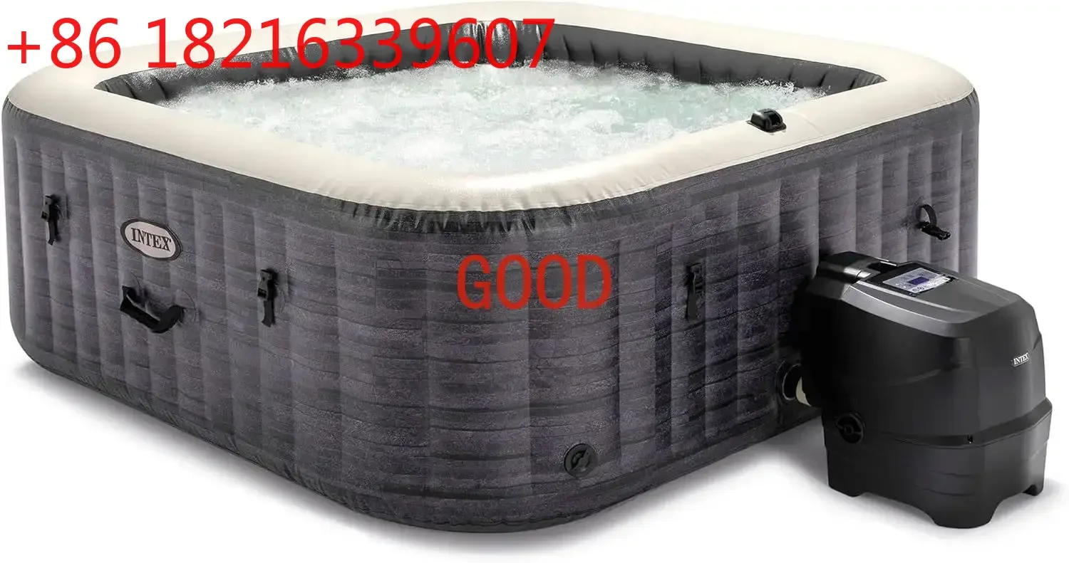 TAO 28451EP PureSpa Greystone Deluxe Spa Set: includes Energy Efficient Spa Cover and Wireless Control Panel – Spa Control App