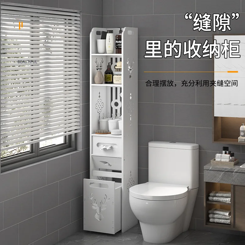 

Toilet Shelf Bathroom Rack Toilet Crack Locker Side Cabinet Storage Shelf Drop