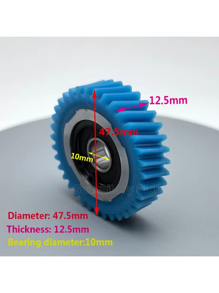 AliExpress NONE 47.5x12.5mm 35T Planetary Gear Oblique Teeth Gears With 10mm Bearings E-bike Helical Gear For Electric Bike E-bike M1.25 PA66