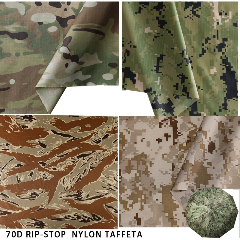 

210T нейлон AOR2 MCAP AOR1 камуфляжная ткань тафта Ripstop Белоснежка пустынная ночь водонепроницаемая ткань плащ навесная палатка DIY