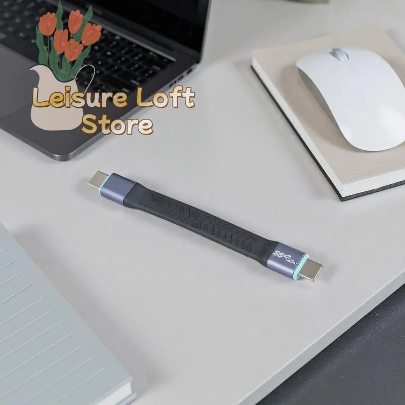 

Кабель USB 3.2 Type-C — Type-C — 20 Гбит/с — короткий кабель для быстрой зарядки и высокоскоростной синхронизации данных длиной 10 см