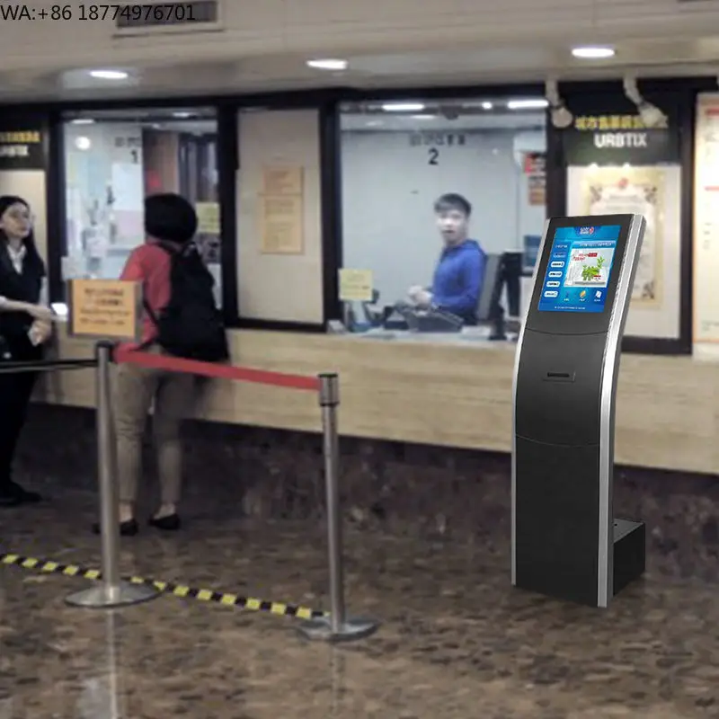

Bank Queue Ticket Dispenser Take a Number System Ticket Printing Machine Queue Kiosk