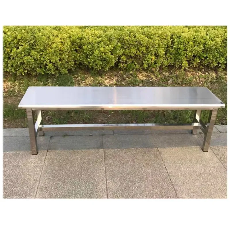 LTT bathroom stool changing room leisure bench hospital dust-free workshop stainless steel strip stool