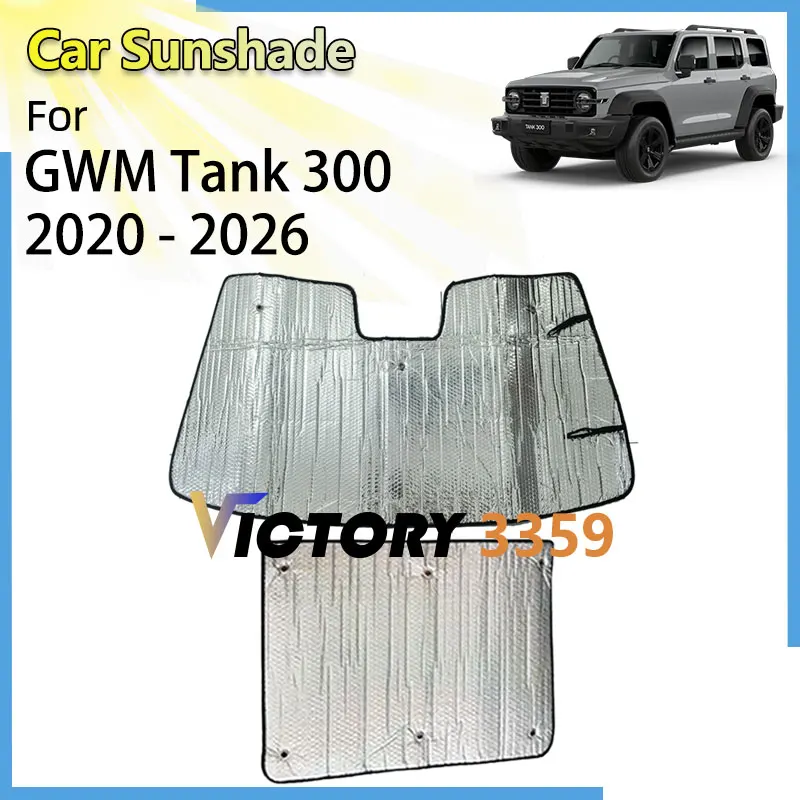 

Sunroof Sunshade For Tank 300 GWM 2020 - 2026 Accessories Front Window Visor Windshield Heat Insulation Proof Sun Protection UV