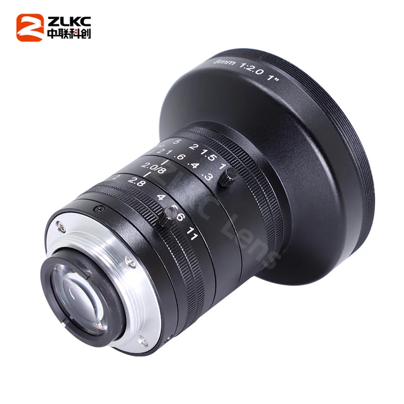 12-мегапиксельный объектив с креплением C, широкоугольный объектив 8 мм, 1-дюймовый CMOS-сенсор, камера с ручной диафрагмой F2.0, камеры машинного зрения с высоким разрешением HK0820MP12