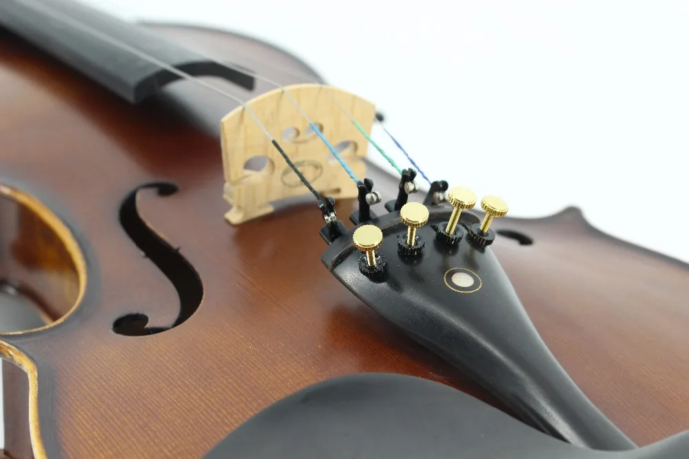 

Premium 4/4 Full Size Acoustic Violin Premium Solid Wood Stringed Musical Instrument For Student Beginners Practice Use
