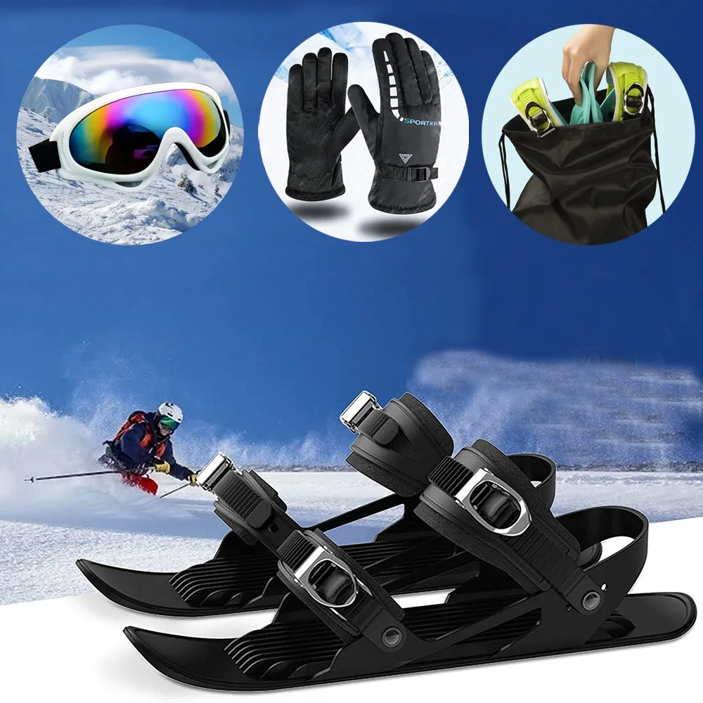 Hight Quality Skiing Accessory Ski Skates Skiing Tools Adjustable Snowskates Lightweight Skiboards Outdoor