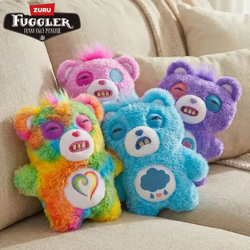

100% Original Fuggler Care Bears Plush Toys 22cm Funny Ugly Teeth Monsters Stuffed Animal Dolls Collectible Plush for Kids ZURU