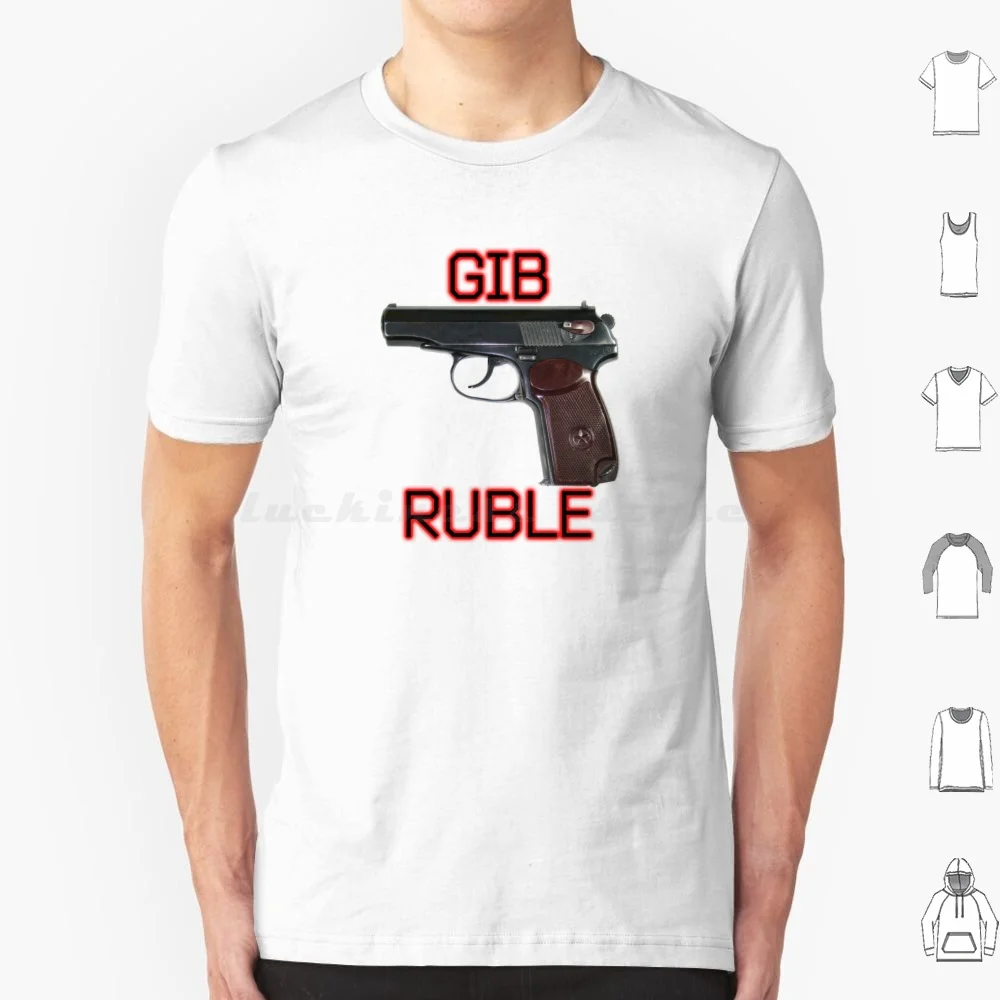 Gib Ruble Makarov-Escape From Tarkov Eft T Shirt 6Xl Cotton Cool Tee Escape From Tarkov Eft Rat Pmc Scav Bear Usec Escape