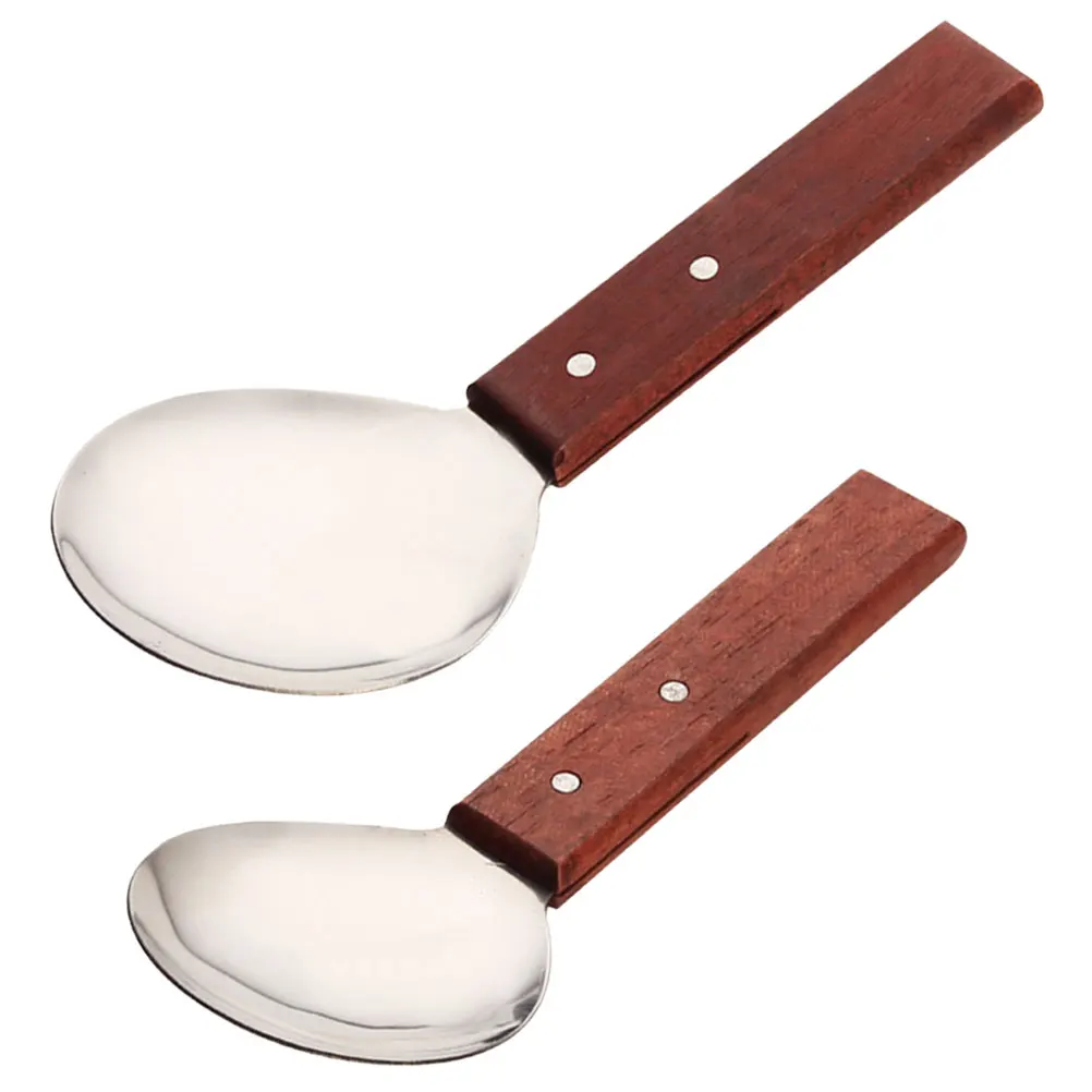 

AntiSlip Stainless Steel Rice Spoon Paddle Scoop Kitchen Tool Versatile NonStick Lightweight