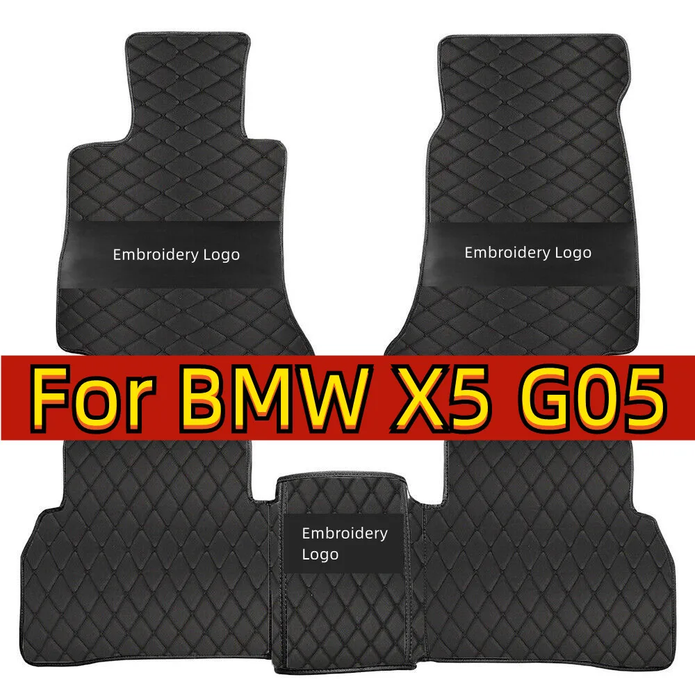 Car Floor Mats For BMW X5 G05 2019~2022 Carpet Leather Mat Floor Luxury Durable Rug Full Set Auto Interior Parts Car Accessires