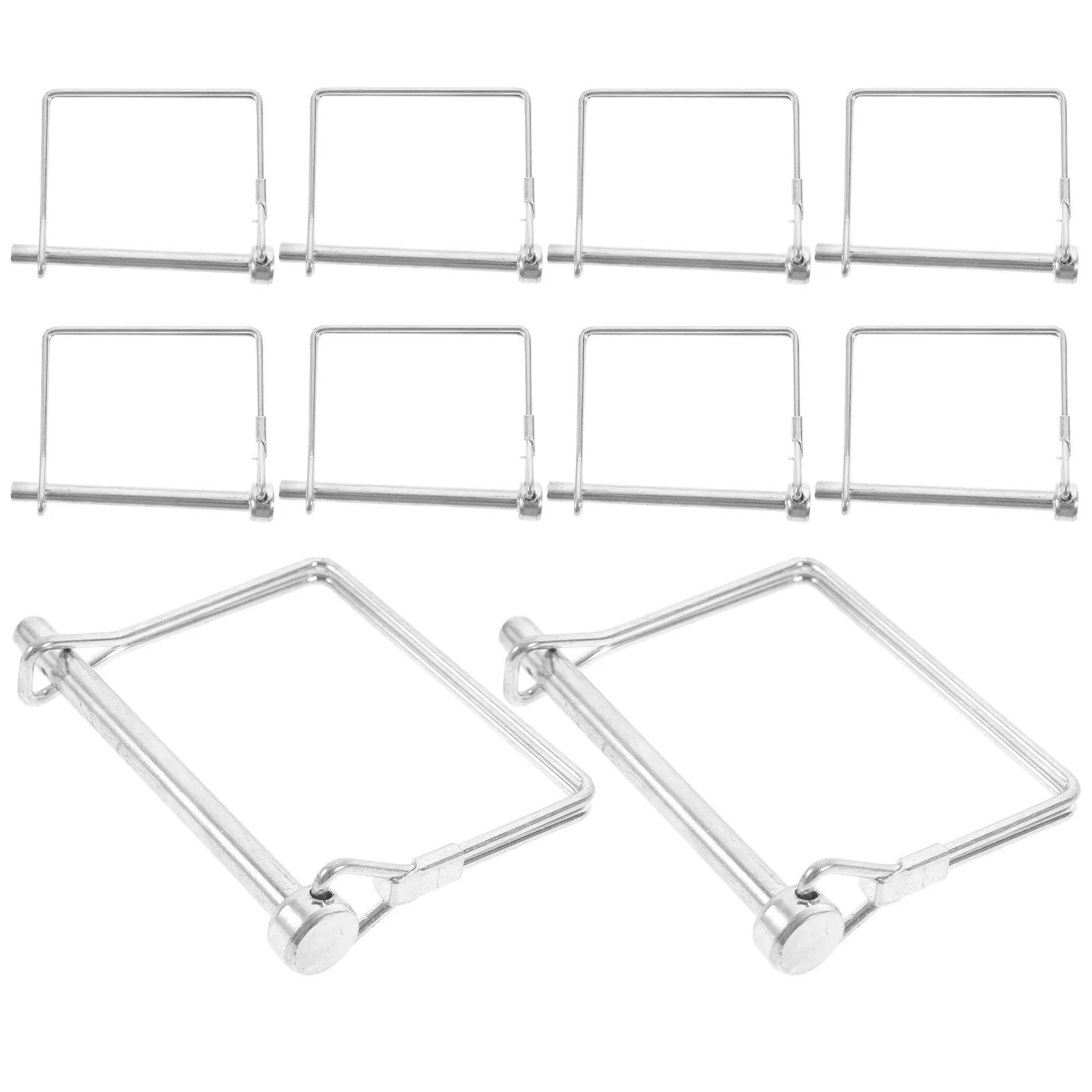 

10 шт. металлических стопорных шпилек M6x70 для прицепов, с замком безопасности, для фермерских и садовых прицепов, для буксировки тяжелых грузов