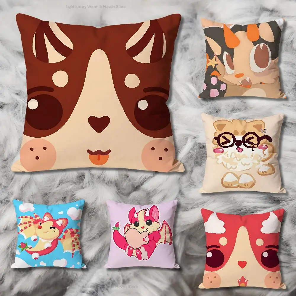 

A-Adopts Me Game Pillow Cases for Bedroom Living Room Sofa Home Decor Polyester Cushion Cover with Zipper
