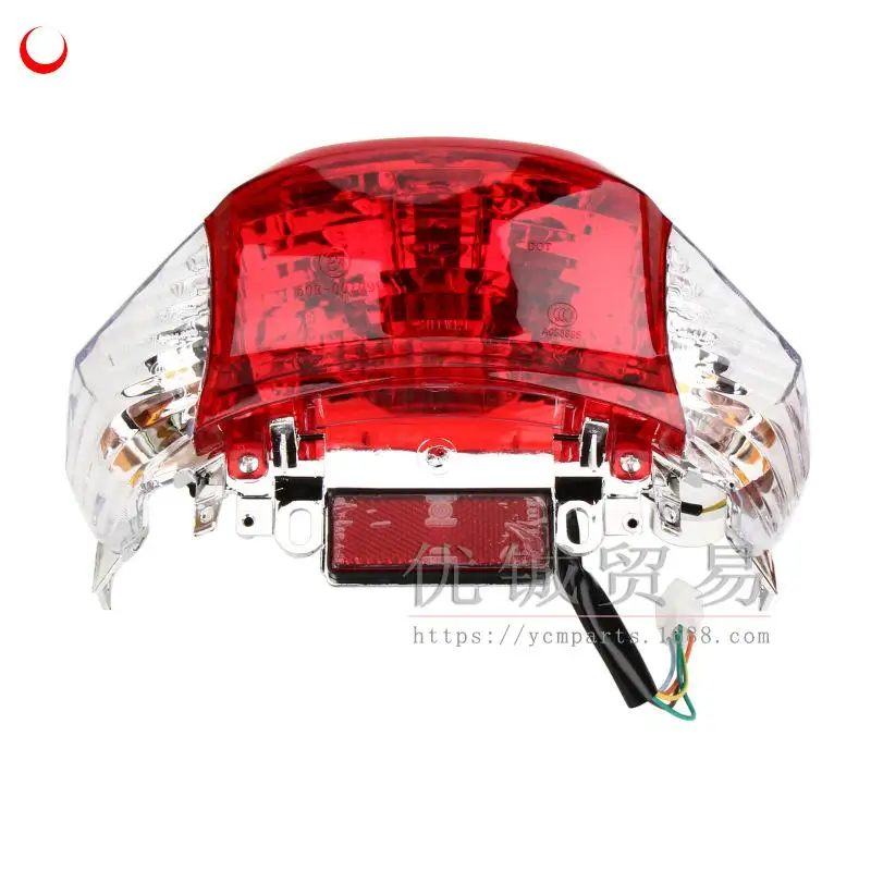 Scooter Motorcycle Tail Light Rear Brake Turn Signals Taillight Compatible For GY650cc 125cc 150cc Lighting Group