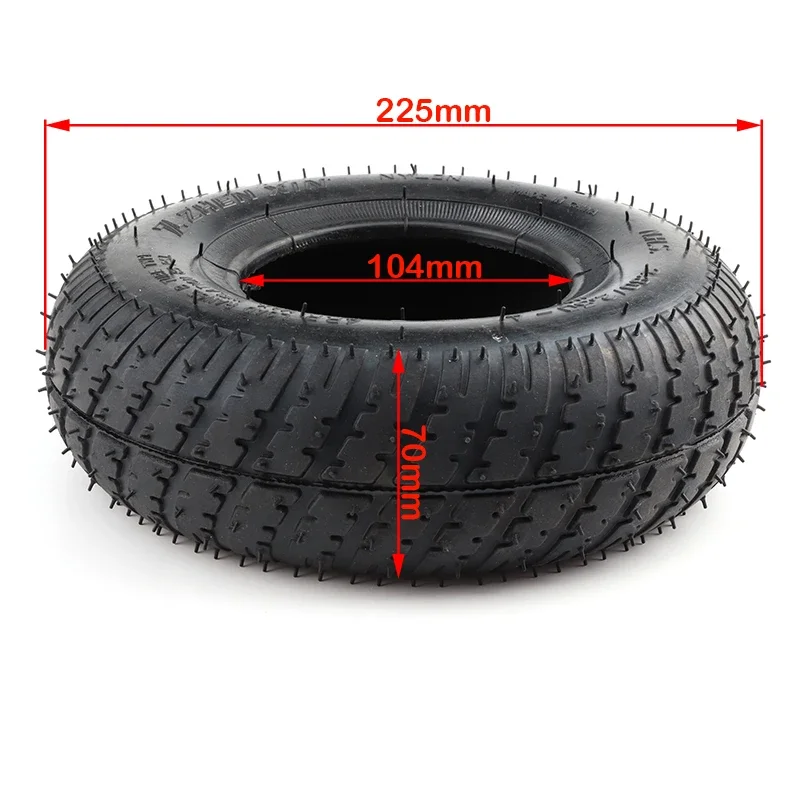 2.80/2.50-4 Outer Tires 2.80-4 Inner Tube Pneumatic Tire for Electric Scooter ATV Hand Truck Garden Truck Dolly Electric Trike