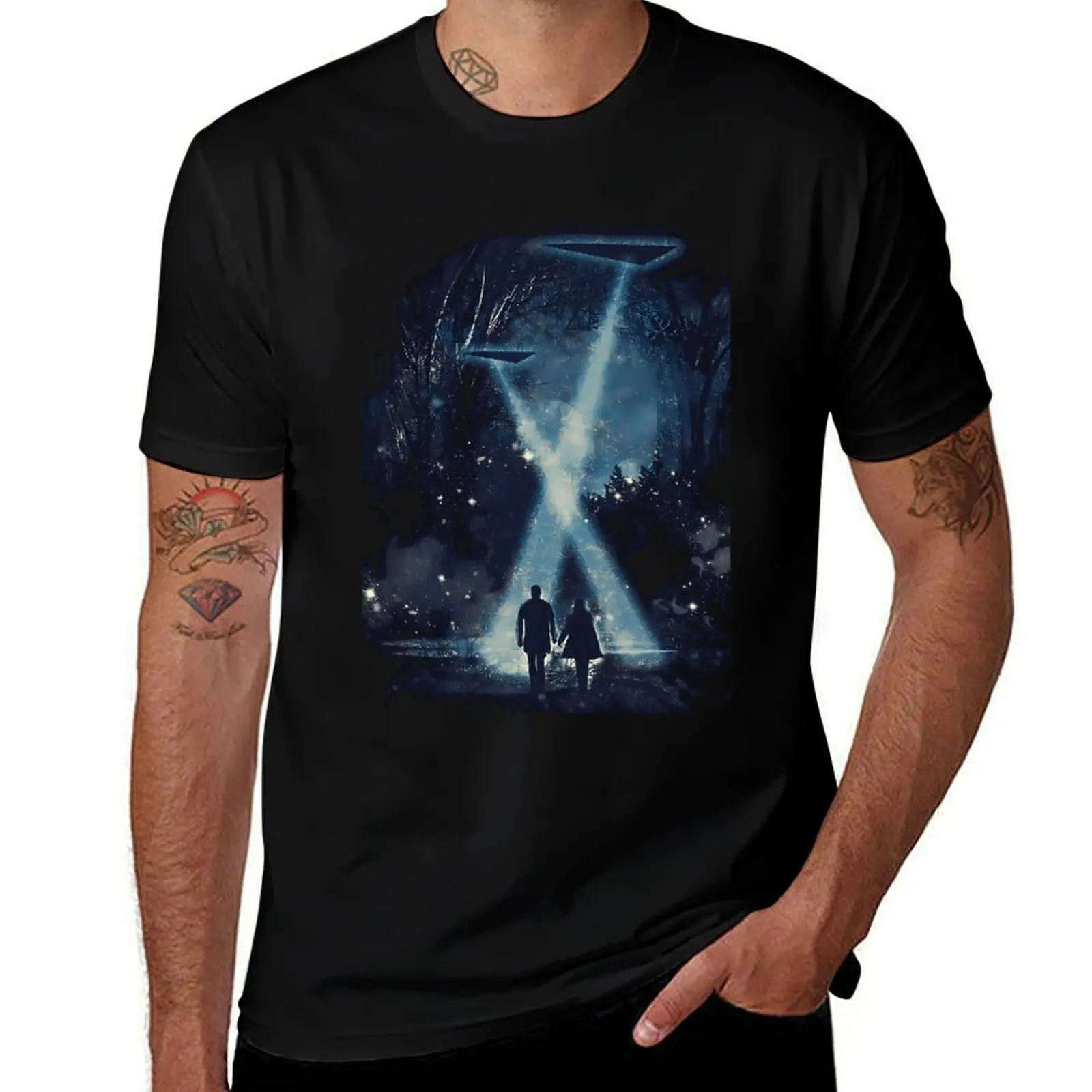 Les X-Files 1\t T-Shirt Basic Solid Tee for Daily Use T-Shirt