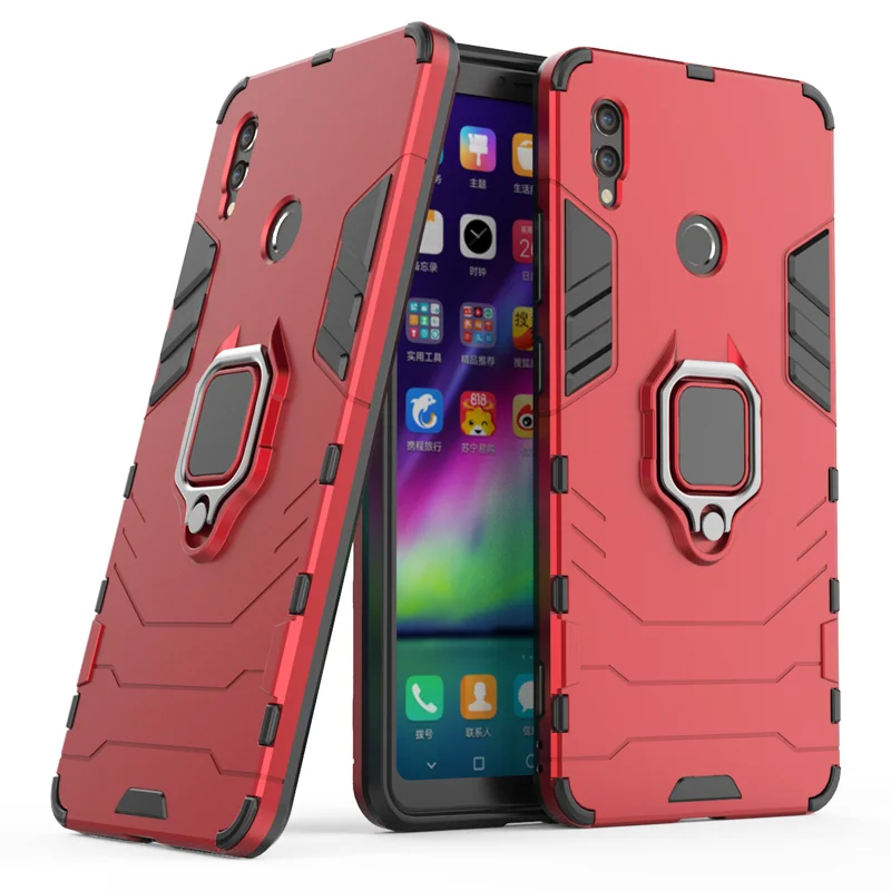 Custodia per armatura con supporto ad anello per Honor Note 10 Cover Honor Note10 Staffa per auto Adsorbimento Cover rigida sottile per custodie Huawei Honor Note 10