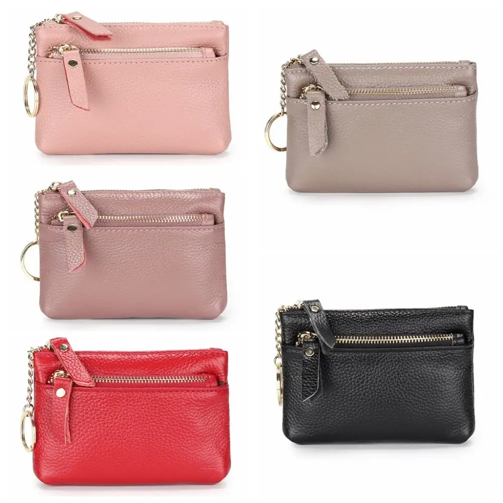 Multi Card Slots Women Short Wallet Hand Clutch Multifunctional Pu Coin Purse Solid Color Portable Small Cowhide Wallets Women