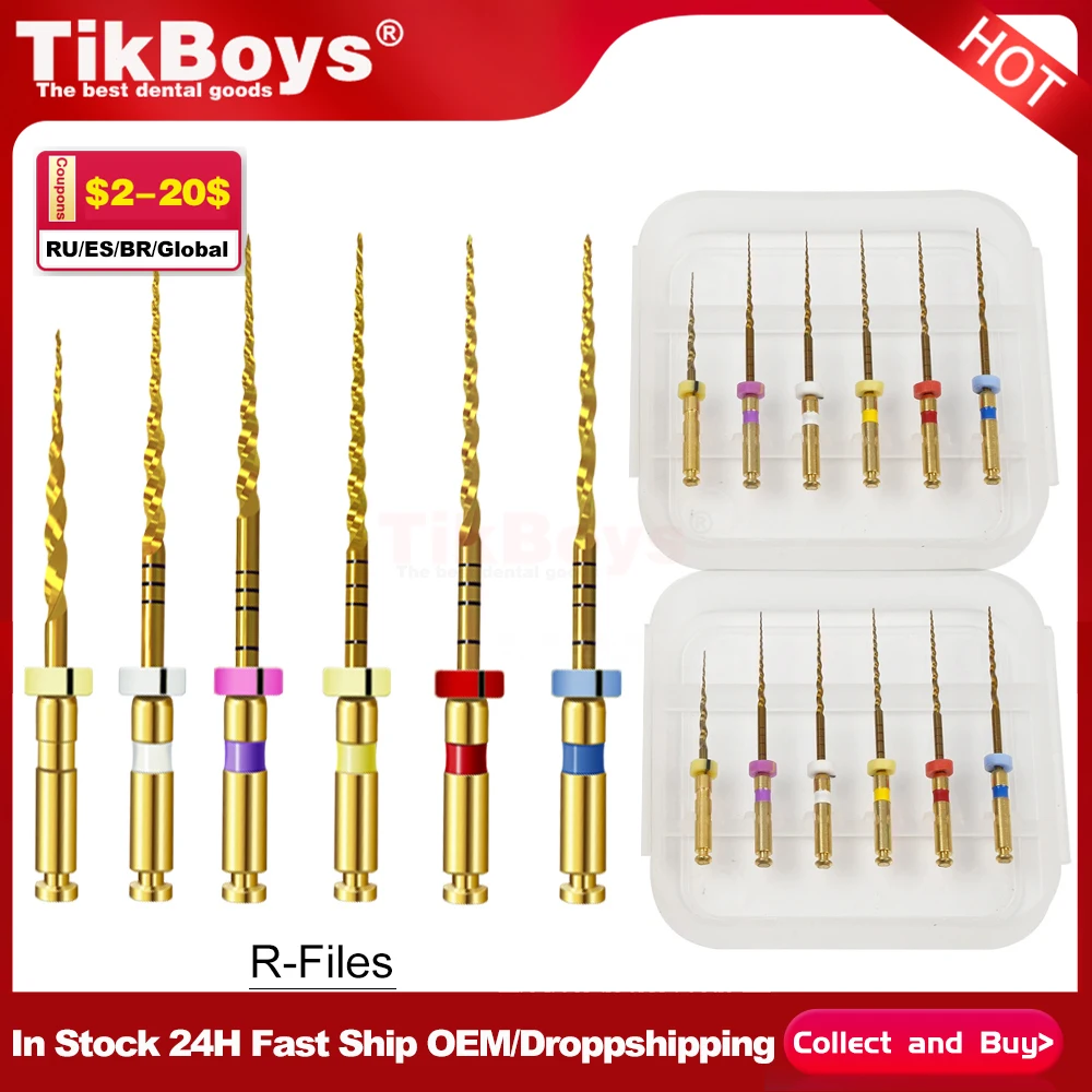 SX-F3 ทันตกรรมทองยืดหยุ่นไฟล์ Endo ไฟล์โรตารี่ Golden Endodontic 19/21/25 มม.นิกเกิล Titainium ทันตกรรม Root Canal วัสดุ