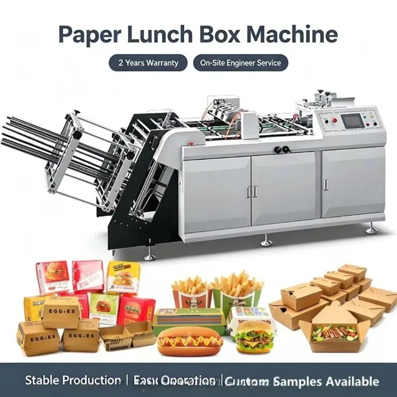 Multi Size Mold Exchangeable Paper Lunch Box Machine Custom Mold Specification Disposable Fast Food Packaging Forming Machine