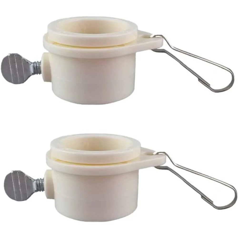 مشبك حلقة تثبيت على عمود العلم خالٍ من التشابك - حلقات تثبيت على أقطاب الفلابول الدوارة مع مشابك معدنية قابلة للتعديل بزاوية 360 درجة