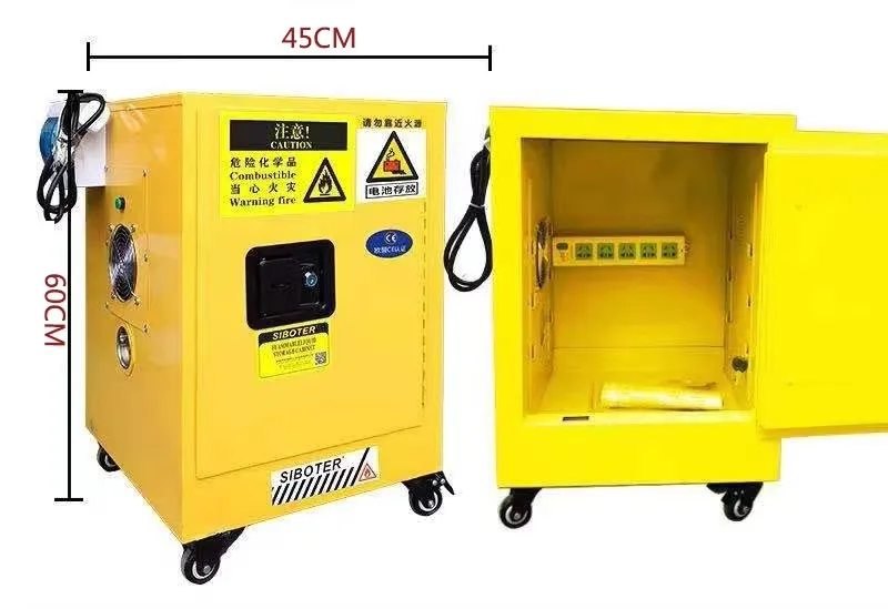 Garage and Workshop Power Tools Laptop and Camera Organization Custom 8 Exit Fireproof Charging Cabinets