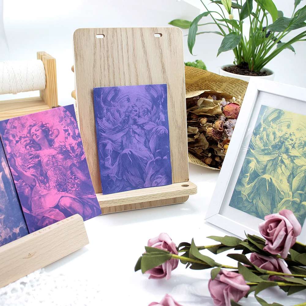 

A6 Religious Element Cyanotype Film Kit Colored Base Cyanotype Paper Sun Print Light Art Single Character Combo Retro Craft Set