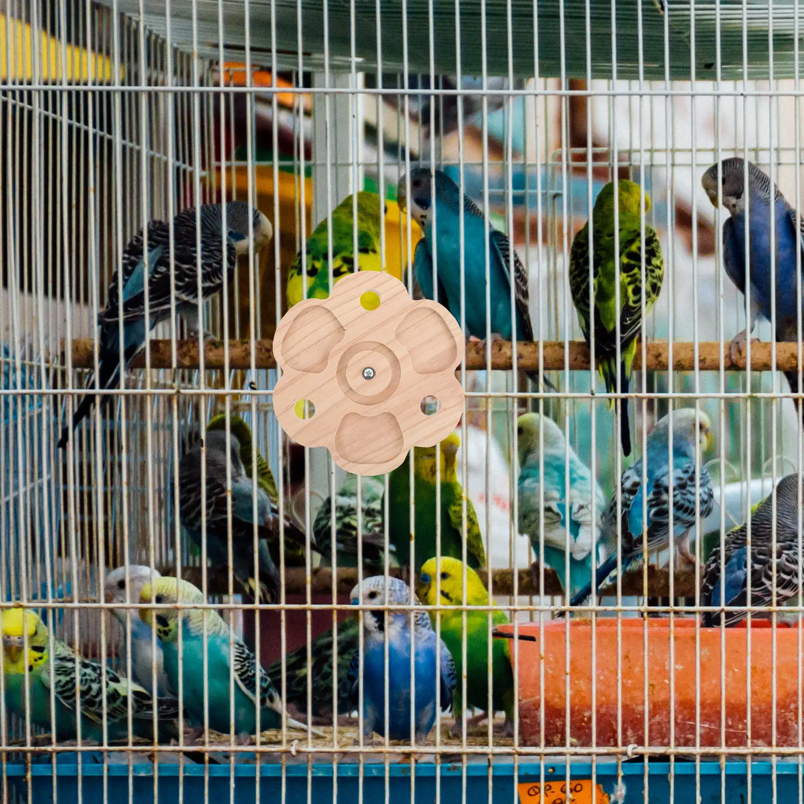 Interactive Chew Windmill for Rabbit Chinchilla Cage Supplies Rotation Wheel Bearing Small Pet Parrot Chewing Interactive Toys view 5