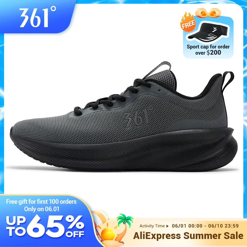 361 Degrees Fengye 5.0 Running Shoes Lightweight Wear Resistant Shock Absorb Breathable Soft Soled Male Sneakers 672542210F